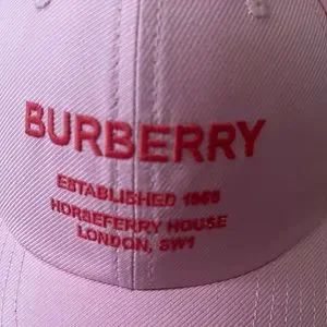 BURBERRY-AUTHENTIC (NWT) Pink Logo Baseball Cap-Unisex Burberry | Accessories | Burberryauthentic Nwt Pink Logo  main image 3
